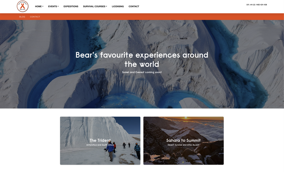 Bear Grylls Survival Academy screen
